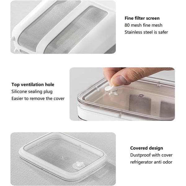 1100 ml kapacitet yoghurt si/separator til græske yoghurtmaskiner, bruges til valle separation.