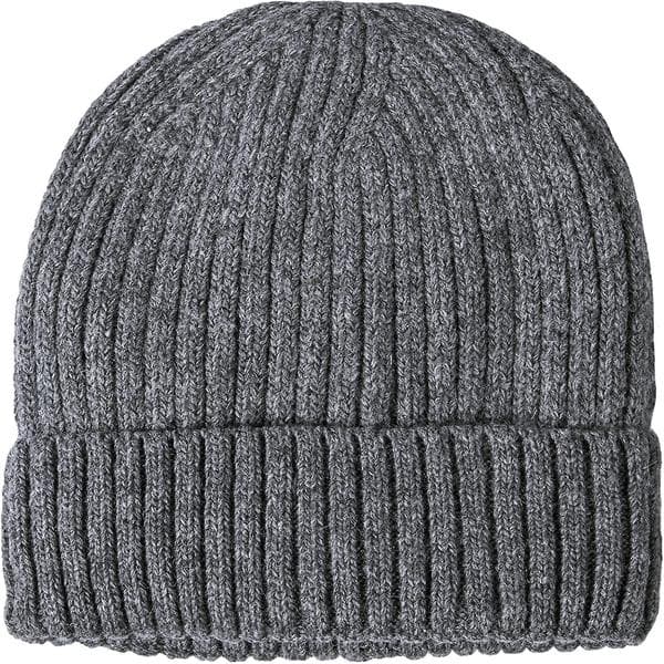 Vinterhattar för män i ull, stickad mössa, varm, baggy mössa Dark Gray