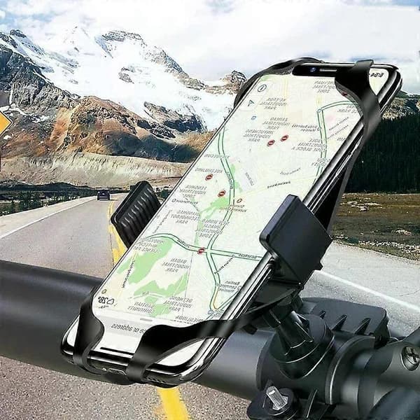 Motorcykel Cykel Telefonholder Elastisk Silikone X Web Greb Telefonmonteringsbånd Elastisk Gummi Cykel Navigation Telefon Fast Rem rød