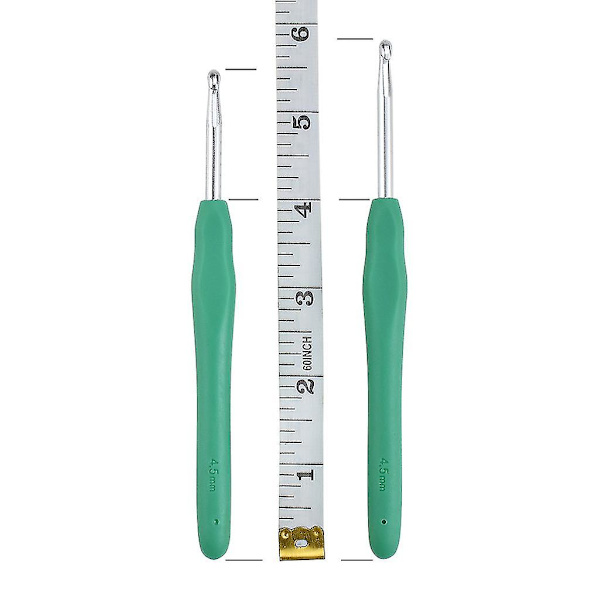 14 st virknålsset ergonomiska mjuka handtag garn stickning nålar kit