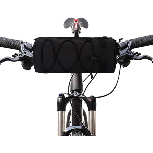Cykelstyrtaske, forreste styrtaske, vandtæt styrtaske med skulderrem til landevejscykel, mountainbike Black