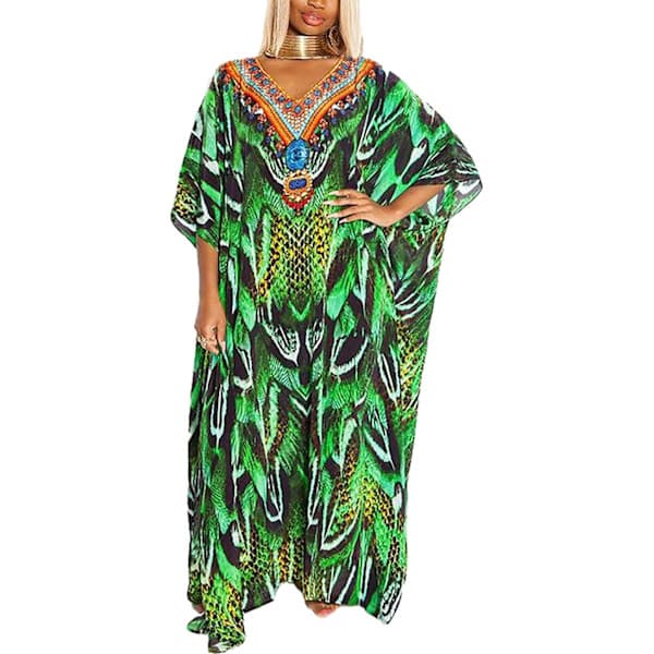Strandkaftan för kvinnor, klänning, baddräktsöverdrag