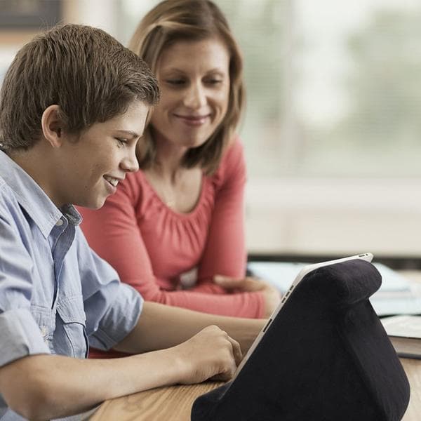 Tablet Cushion Holder Foldable Soft Pillow Tablet navy