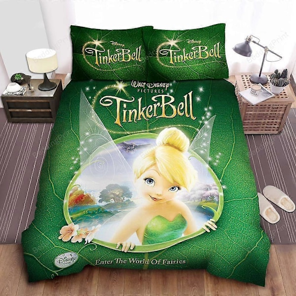 v3771 Sängkläder Tinkerbell Träd In i Feernas Värld Påslakanset Sänglinne Sängkläder IU3771 200x200cm 78x78in