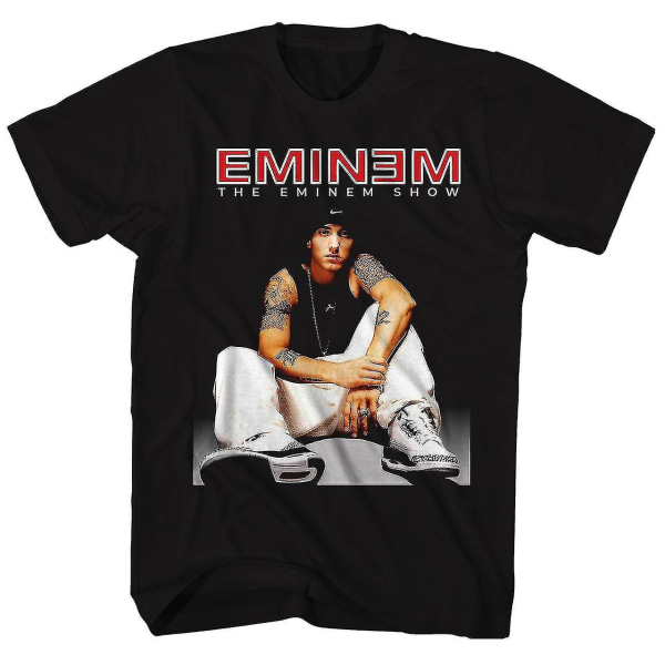 Eminem T-paita Musta Laadukas Lyhythihainen 2XL