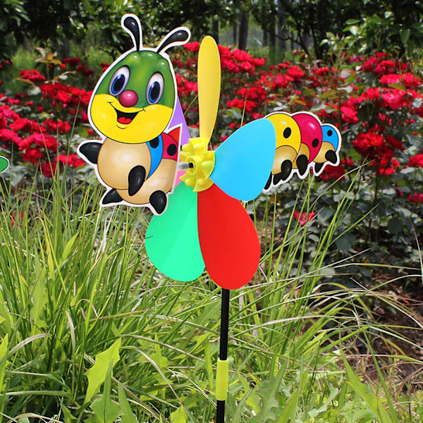 Söt DIY PVC-vindsnurra för barn, vindkraftverk leksak för presenter BoSaiD Butterfly