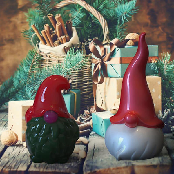 2 st Jultomte Doftljus Silikonform Gipsform - i lager-FA- 2pcs