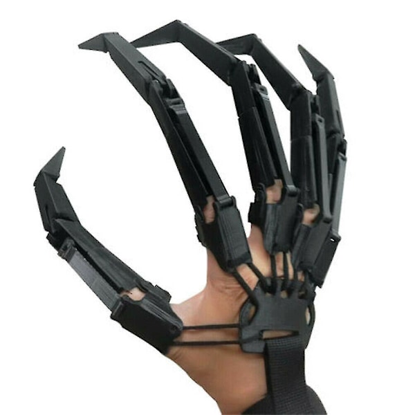 3d Halloween Articulated Fingers Claws Decoration Party Props black