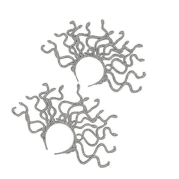 Flickor Medusa Kostym Halloween Läskig Kraken Antik Grekisk Mytologi Medusa Cosplay -sb Gold Headdress