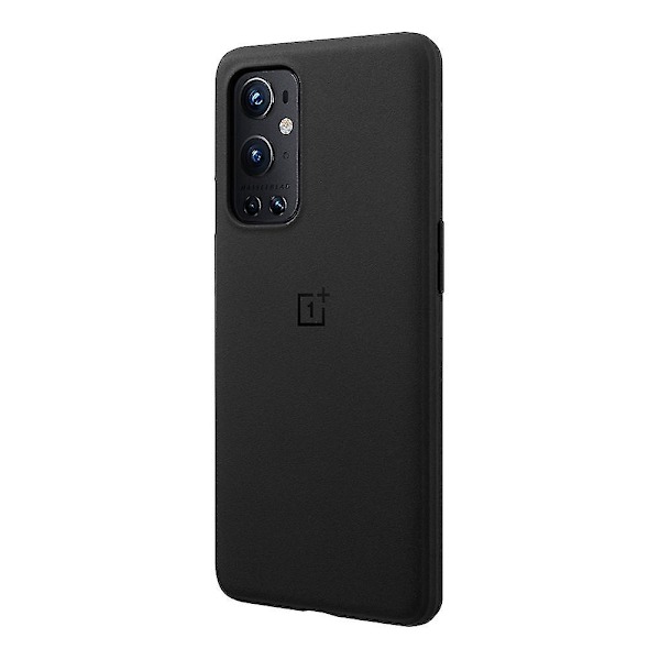 Uusin OnePlus 9 Pro -puhelimen kotelo Hiekkapaperinen puskuri suojakotelo Yksinkertainen muotoilu Musta/Harmaa