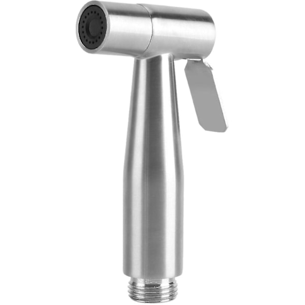 Håndholdt bidet dusjhode i rustfritt stål for toalett, baby klut bad bleie dusjhode dusj vann spray erstatningshode for kjøkken og bad