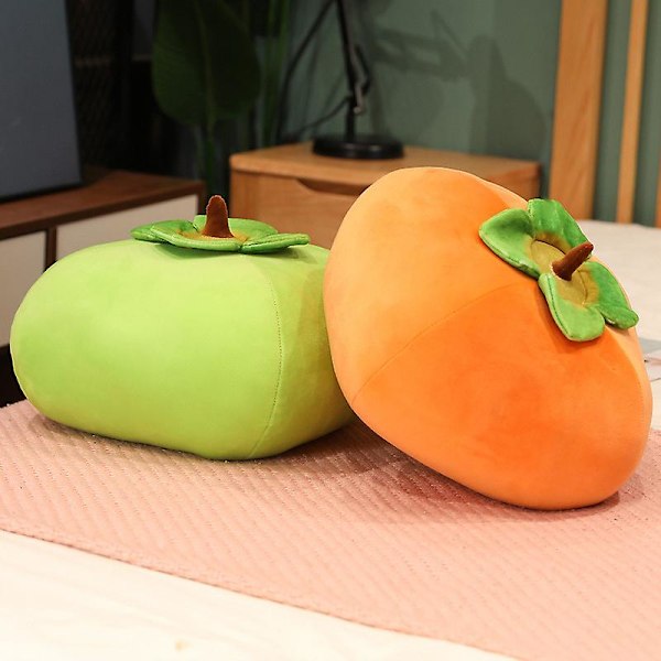 Persimmon Kudde Plysch Leksak Persimmon Ruyi Docka Födelsedagspresent Hem Vardagsrum Soffa Kudde Ländryggsstöd Green 40cm