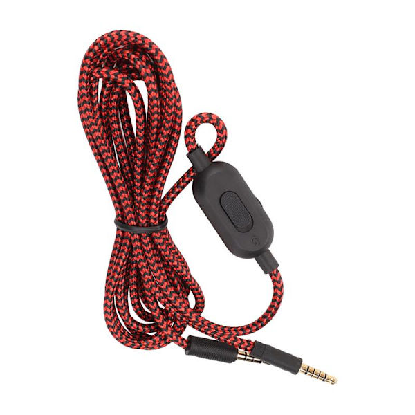 Headphone Cable Built-in Microphone Replacement Headset Cable with Volume Control for Logitech G433 G233 G Pro X PC Phone