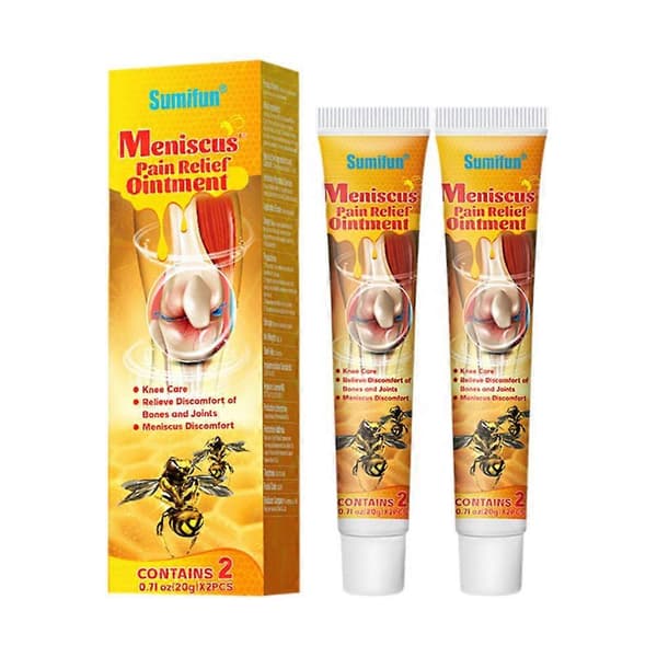 2 stk bie gift leddkrem ben terapi balsam lindre knesmerter gel 20g