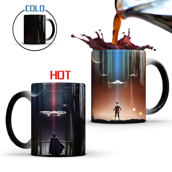 Darth Vader Farveskiftende Krus Keramisk Kaffe Krus Termisk Tekop Nyhed Gave