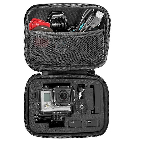 GoPro HERO3:lle sopiva pieni matkakäyttöön tarkoitettu säilytyskassi ja työkalupakkauksen kotelo Black