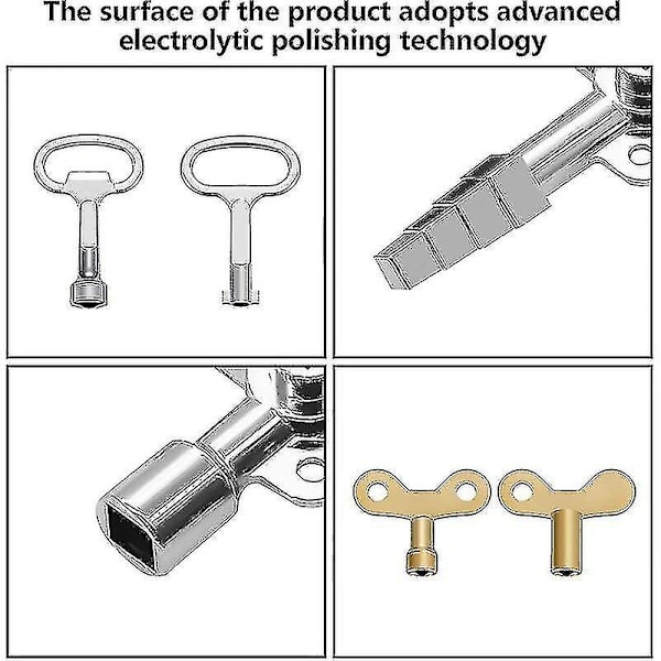 Ways Multifunction Wrench 6 kappaletta, kolmioavain hana kytkinavain universaali ristiavain pääavain, vesimittareille patterit kaasumittareille El