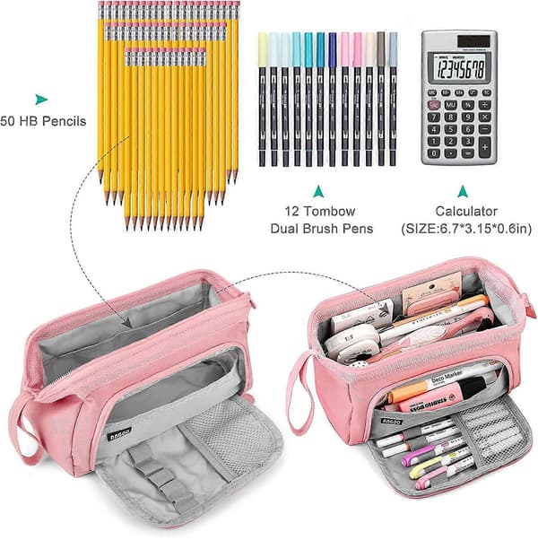 Store penalhuse super store, pink