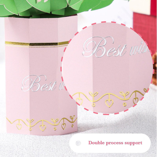 Papir Blomsterbuket Kort Blandede Roser 3d Pop Up Kort  Fødselsdag Jubilæum God Bedring Håndlavet 3d Pop Up Lykønskningskort  Alle Lejligheder - Jxlgv rose