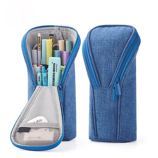 Pencil Case Stor Kapacitet Stående Pencil Case Opbevaring Pen Marker Holder Skrivebordsarrangør