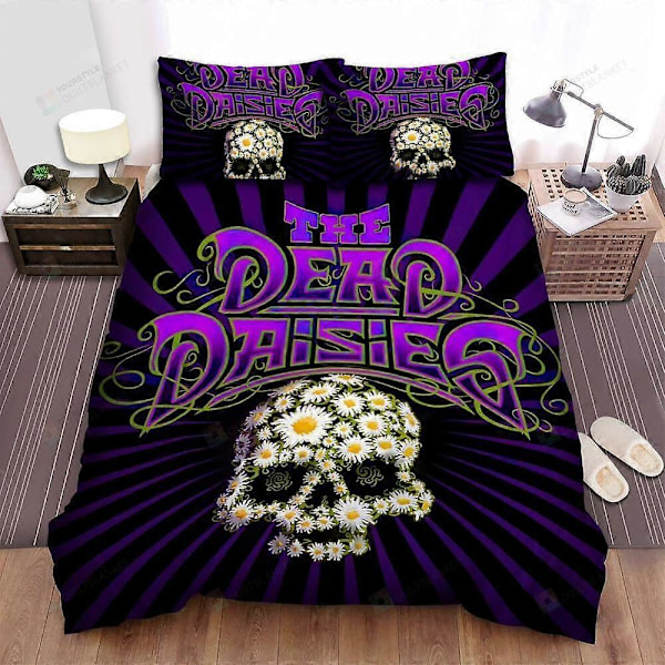 v5423 Sängkläder The Dead Daisies Band Blommor Påslakanset Barn Sängkläder IU5423 135x200cm 53x78in