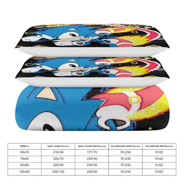 v351 Pokémon 3-delat Sängklädesset 1 Påslakan + 2 Örngott För Barn Pojkar Flickor Vuxna Tecknat Varmt Sött Mode Semester Present Gåva hn351 135x200cm 53x78in