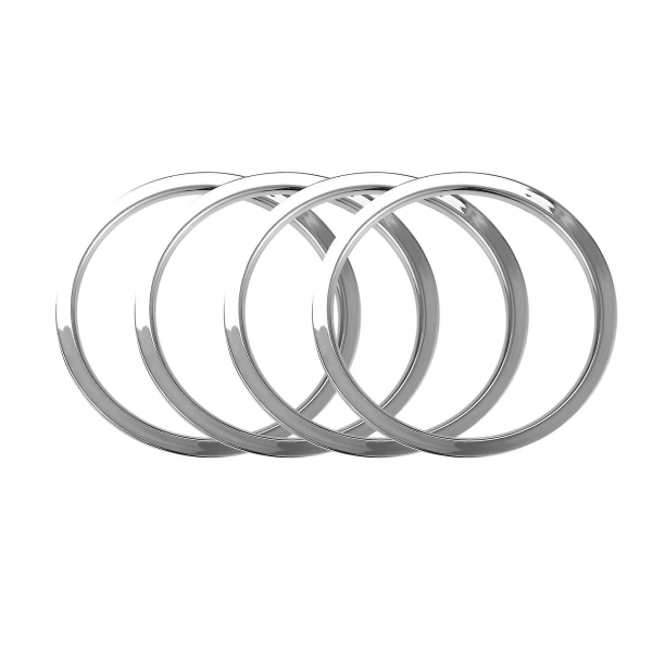För J11 2014 - 2018 Chrome bilhögtalare Ringform klistermärke Interiörram Cover Bildelar (haoyi)