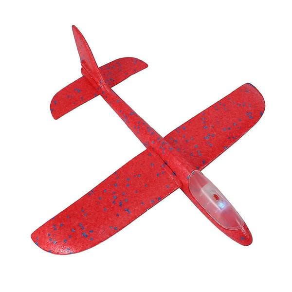 48 cm Håndkast Lysende Flyvende Svævefly Legetøj Selvlysende Skumflymodel LED-blink