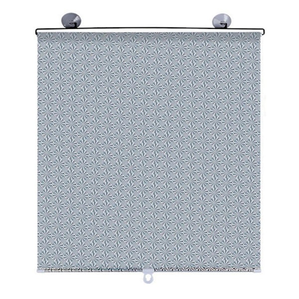 Multifunktionella rullgardiner med sugpropp Solskydd Mörkläggning Spikfri 58 * 125cm (grå) (FMY)