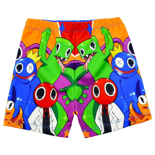 Roblox Rainbow Friends trykte topper shorts med badehette 3stk badedrakt badetøy 4-8 år 6-7 Years