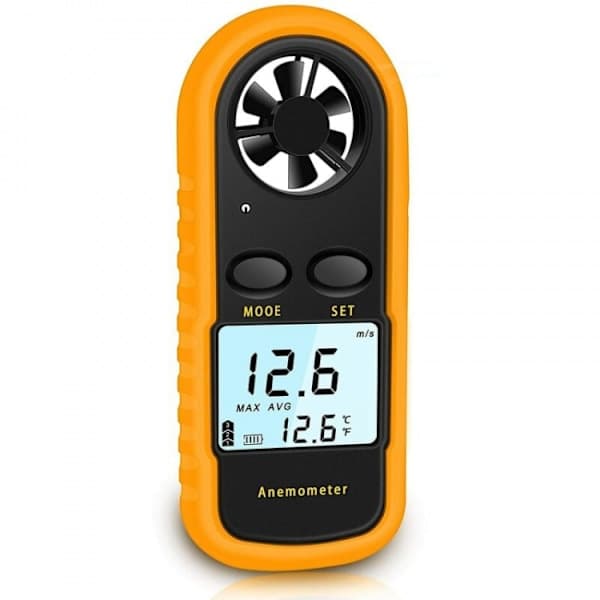 Bärbar digital anemometer med hög precision (±5%)