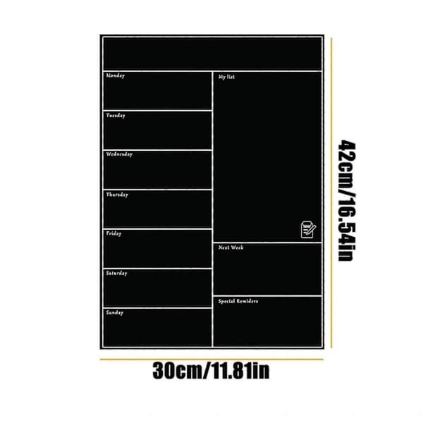 Magnetic whiteboard for refrigerator, soft whiteboard, mobile weekly planner