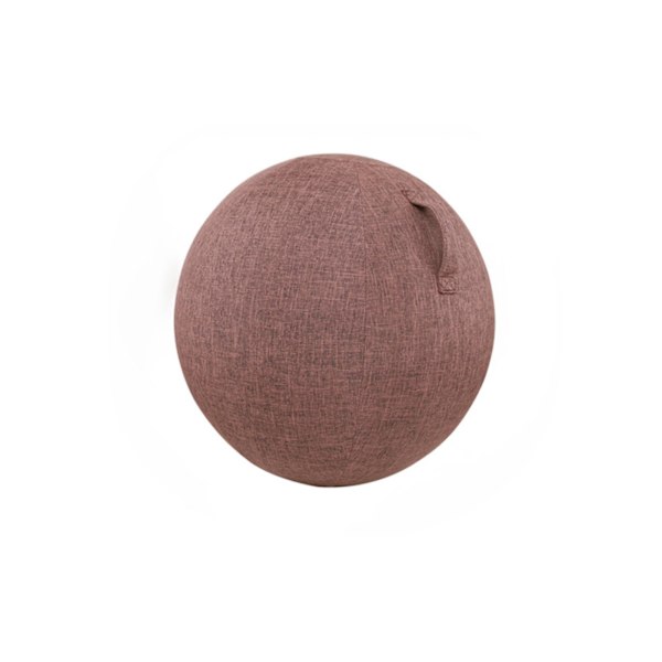 Dammsäker halkfri träningsboll i bomull och linne, praktisk fint stickad yogabollskydd för hemmet Beige