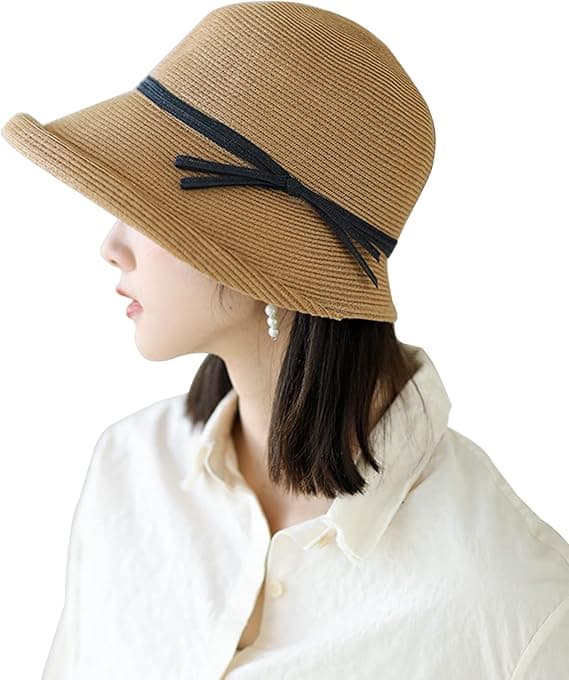 Stråhat - Damemode Sommer Cloche Strand Fedora Trilby Hat Panama Solhat