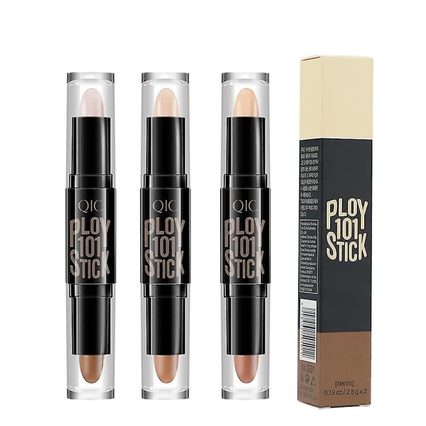 6 färger Highlight Contour Stick, 2 i 1 Makeup Shading Stick, ,multi-color Concealer Shadow Penbody Face Brightens - Jxlgv