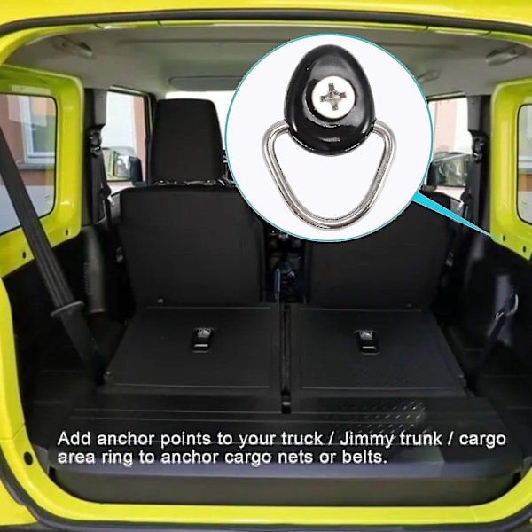10-pakkaus metalliset kiinnityspisteet D-rengaslukko Jimny Jb64 Jb74w 2019 2020 2021 tavaratilaan