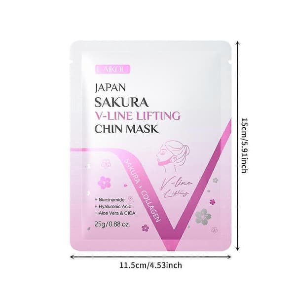 Ansiktsløftmaske V-form Ansiktsstrammende Slankemaske Kinnløft Hake opp# N1U1 white 1pcs