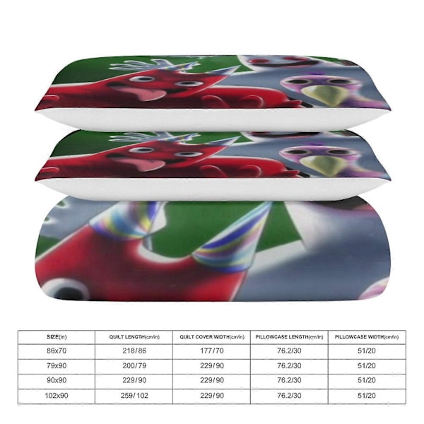 c211 Garden Of Banban Sängkläder Set Påslakan Bekvämt och Lättviktigt Tecknat Sängkläder 3 Delars Sängset Twin (1 Påslakan och 2 Örngott) hn794 135x200cm 53x78in