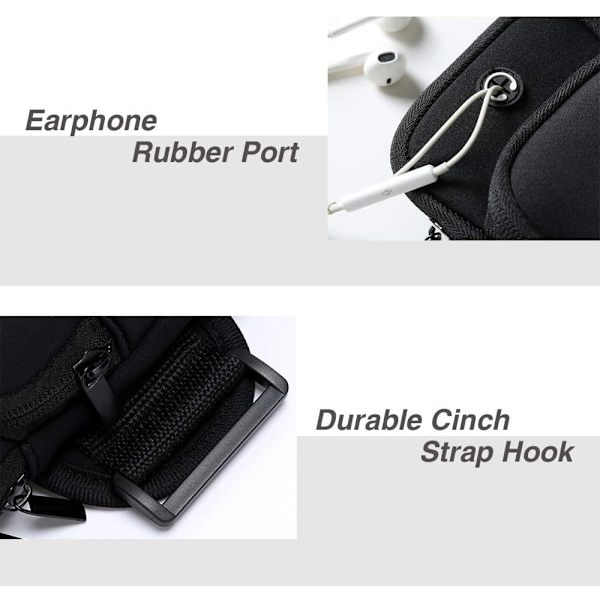Løb Armbånd Telefonholder Taske, Svedtæt Løb Telefon Armbånd Sports Armbånd Egnet til iPhone 11 Pro XS XR X 8 7 6s 6 Op Til 6,5 Tommer