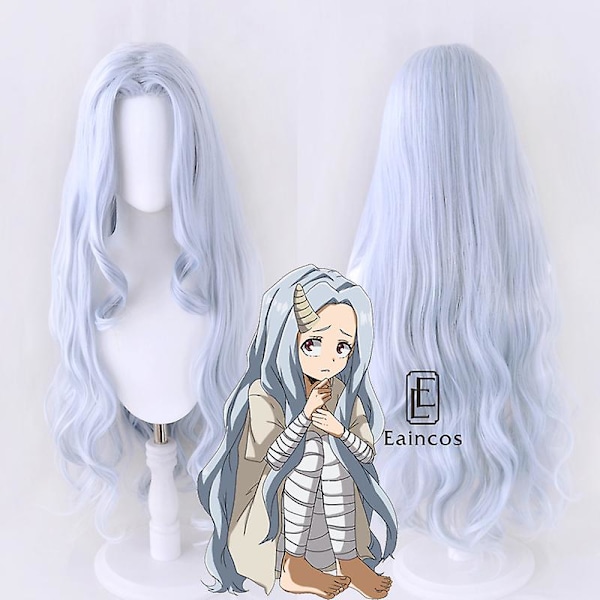 Anime My Hero Academia Eri Cosplay Paryk Kvinder Lang Løs Bølge Parykker Blå Grå Blandet Varmebestandig Syntetisk Hår Eri Wig