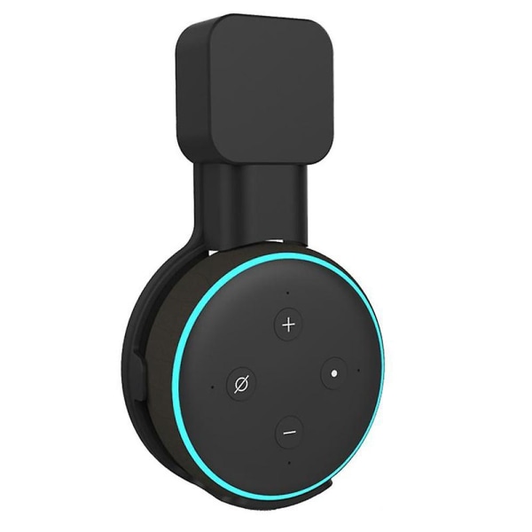 Hushållsuttag Väggfäste Stativhängare För Amazon Echo Dot 3rd Generation Plug In Kitchen black