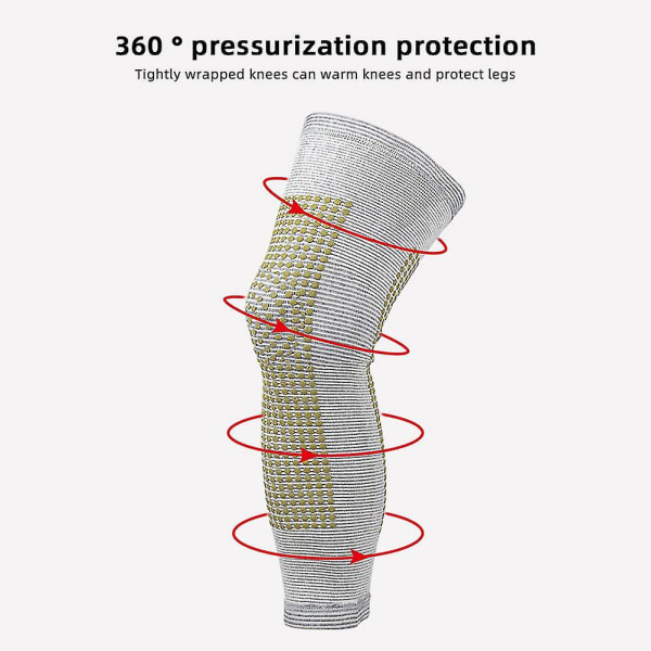 Lang kompresjonsknebeskytter utendørs sport benstøtte pustende svetteabsorberende sklisikre knesmerter ermer Long Black Wormwood
