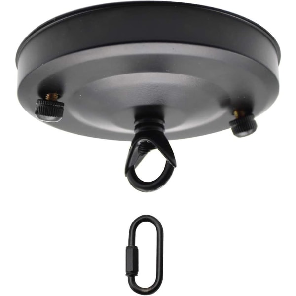 Takrosett - Takrosett med tilbehør, 1 ledningshull takbaldakin, takplatekrok for oppheng av taklamper