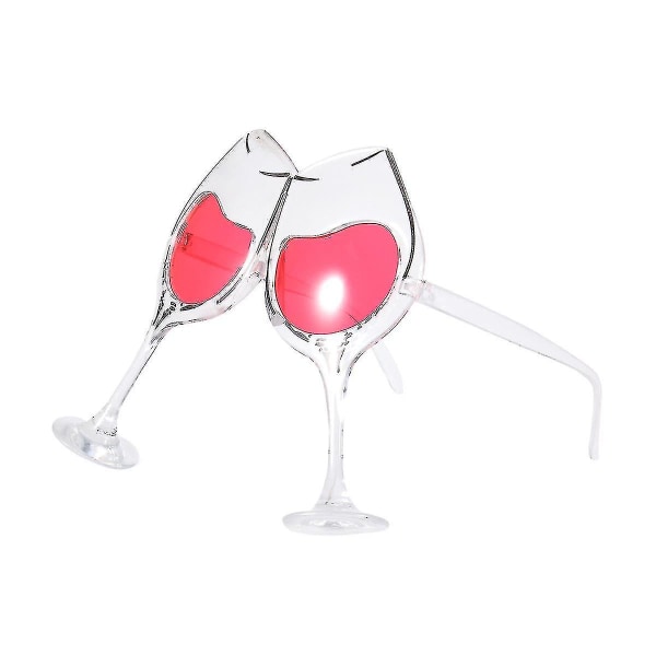 1 st Wacky Glass Vinglas Form Glasögon Verktyg för att dekorera Bar Party Nattklubb Party Funny Prog
