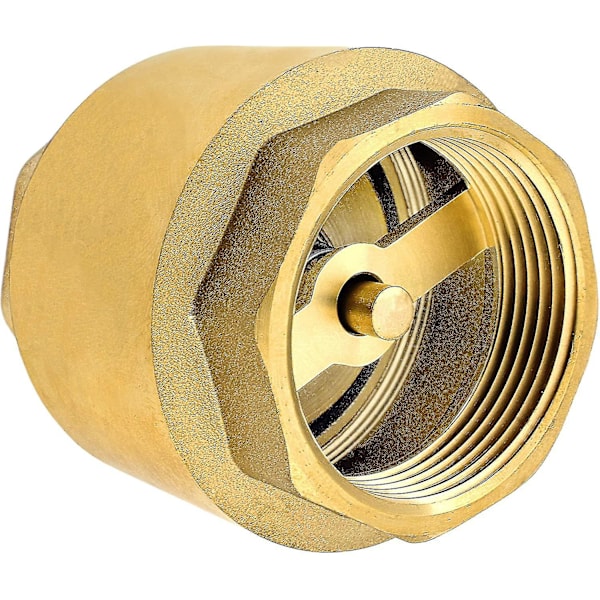 1 1/4 Inch Check Valve Made Of Heavy-duty High Quality Brass, Rust-proof And Leak-proof For A Pump, Fountain, Washing Machine, Garden, Rain Butts, Bar