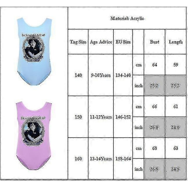 Børnepige Wednesday Addams Trykt Enkeltdelt Badetøj Badetøj Svømmedragt Badetøj 9-14 År Black 11-12 Years