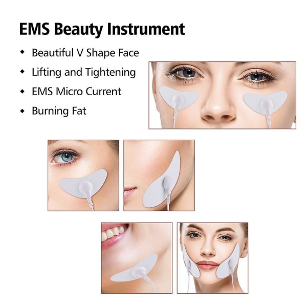 Elektrisk ansiktsmassageapparat, bärbar ansiktslyftmaskin Ansiktsmassage Skönhetsanordning för hudstramning, muskelmassagesats