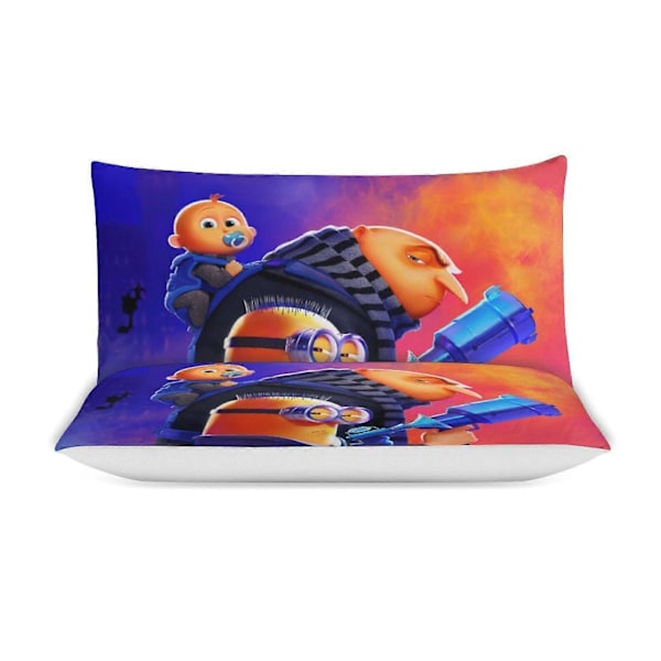 x219 Itse Ilkimys 3-osainen vuodevaatesetti Lämmin ja mukava pehmeä pussilakanasetti, jossa 1 pussilakana ja 2 tyynyliinaa makuuhuoneeseen b2 135x200cm 53x78in