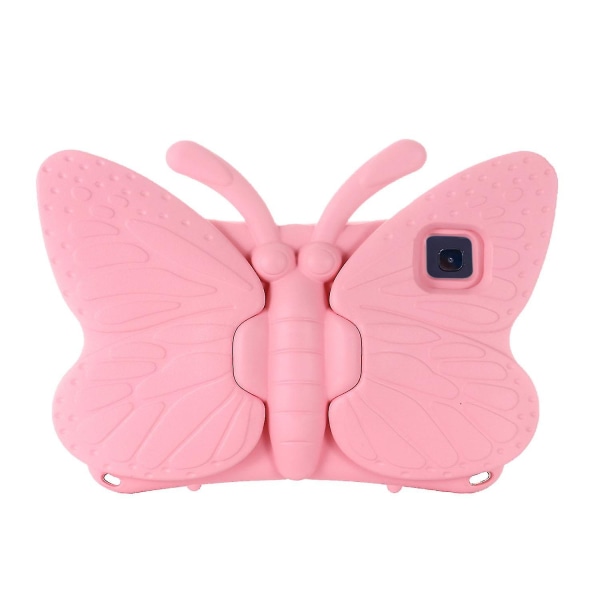 Butterfly Samsung Galaxy Tab A7 10.4 T500/t505 2020 Etui, Børnevenligt, Eva Blødt Skum Materiale, Tykke Fire Hjørner, Kamera Beskyttelse, Stødsikkert Etui Pink