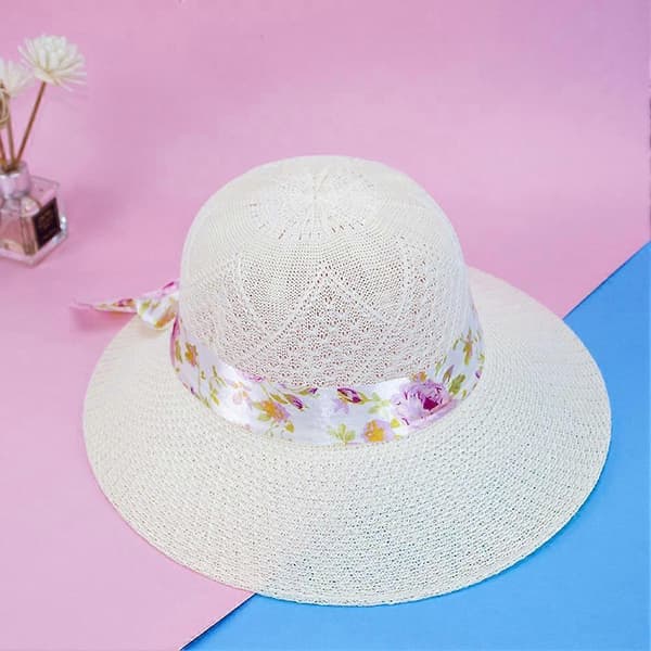 Afslappet spandhat til strandferie White One size